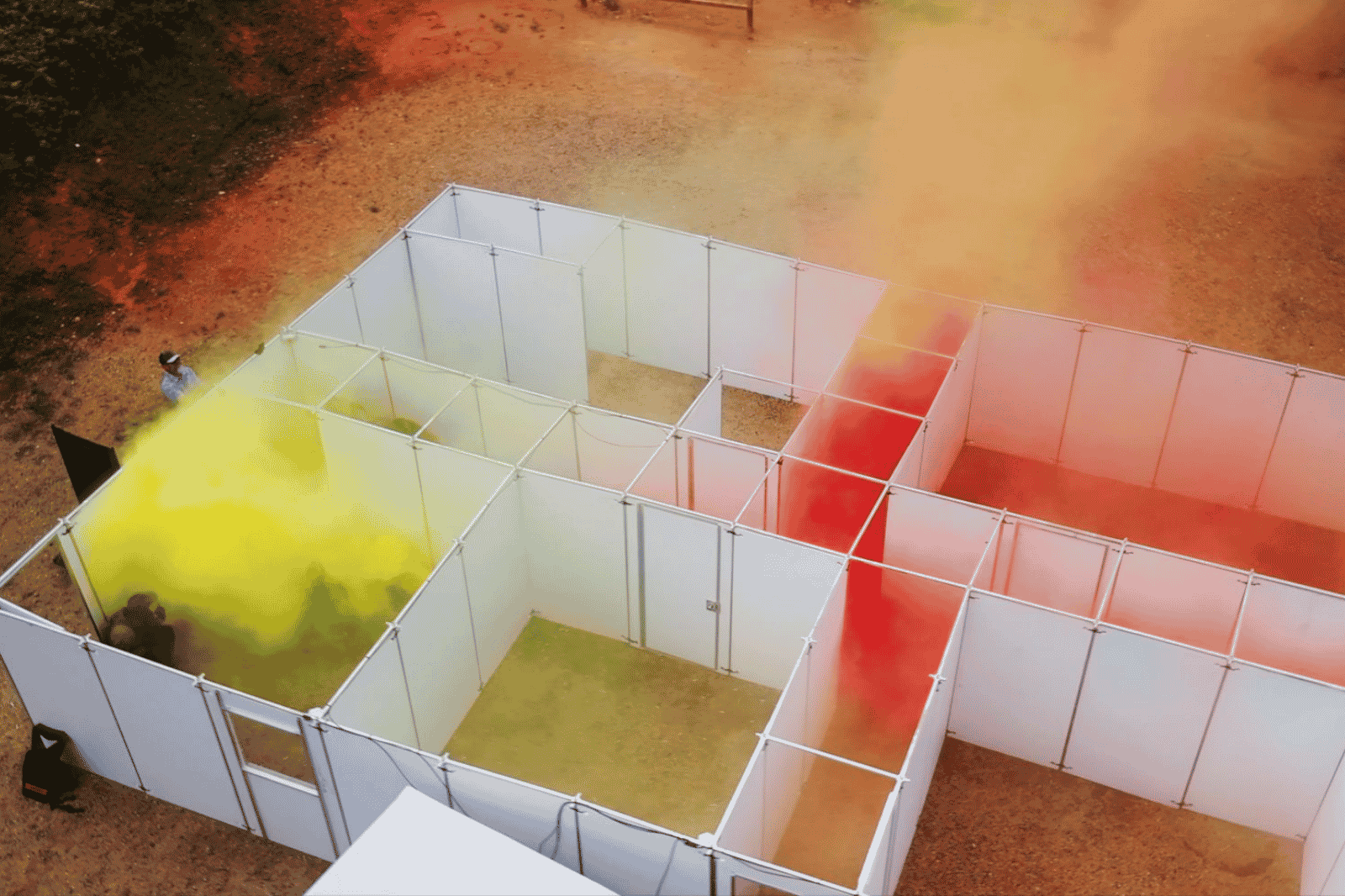 mobile modular shoot house on training range